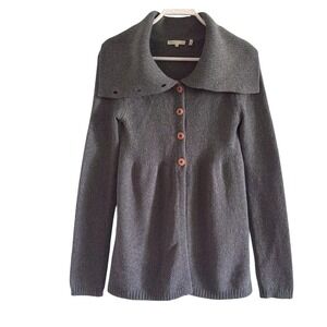 Vince Indigo Blue Wool Blend Button Cardigan Sweater Shawl Collar‎ M